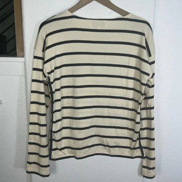 La Ligne Breton Navy Striped Long Sleeve Top - Picture 6 of 9